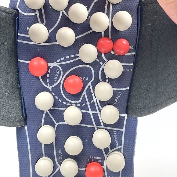 BYRIVER Acupressure Foot Massage Reflexology Slip-On Sandals Sz Small W9-11/M7-9 - Picture 14 of 15